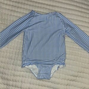 Vineyard Vines gingham baby girl swimsuit